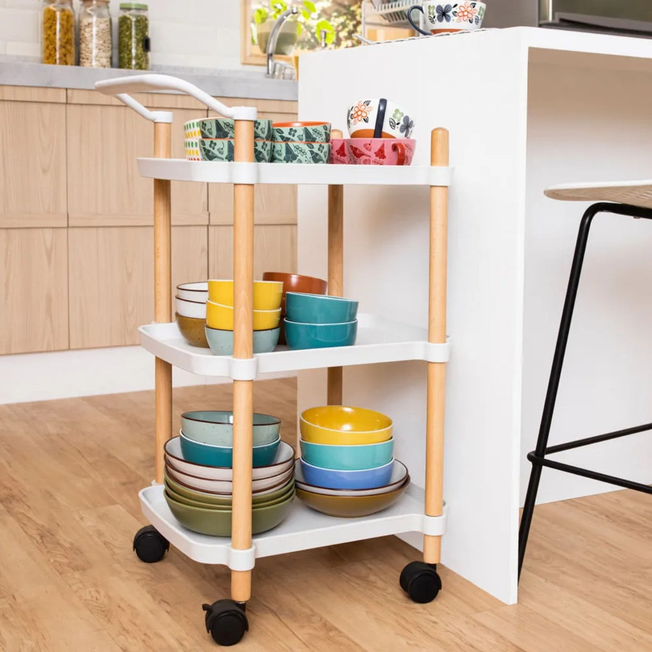 Carrito Organizador 3 Estantes Con Ruedas - Be-eme Tienda Online