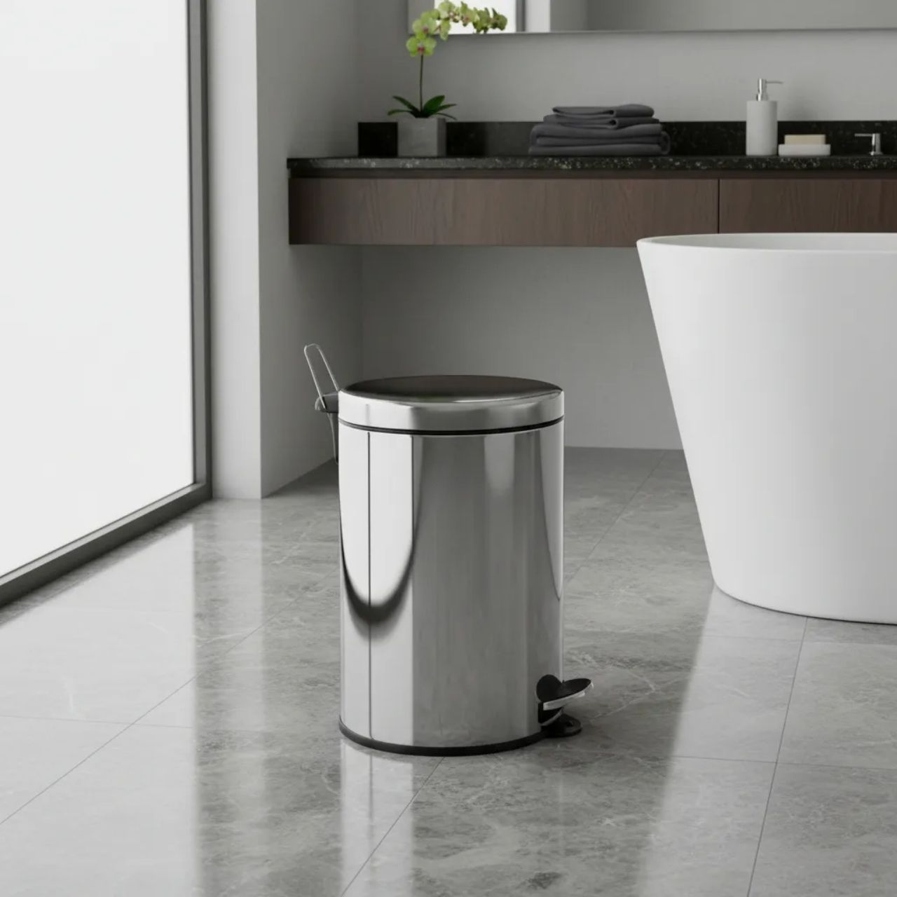 Papelera Con Pedal Acero Inoxidable 20 Lts - Be-eme Tienda Online