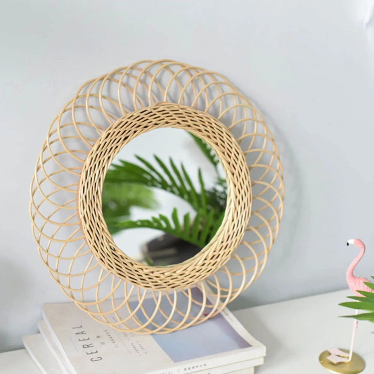 Espejo De Pared Rattan 49 cm total /sin stock) - Be-eme Tienda Online