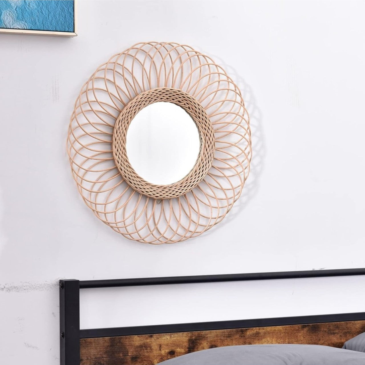 Espejo De Pared Rattan 49 cm total /sin stock) - Be-eme Tienda Online