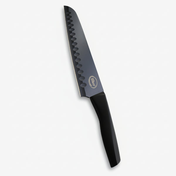 Cuchillo SANTOKU 18CM NERO ILKO - Be-eme Tienda Online