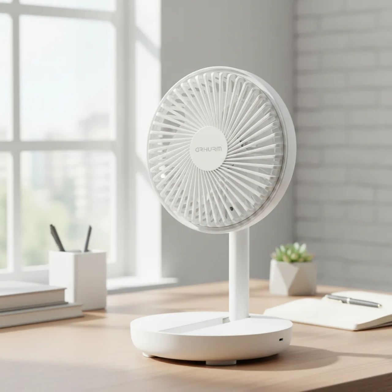 Ventilador Plegable USB Blanco 4W 16x30 cm - Be-eme Tienda Online