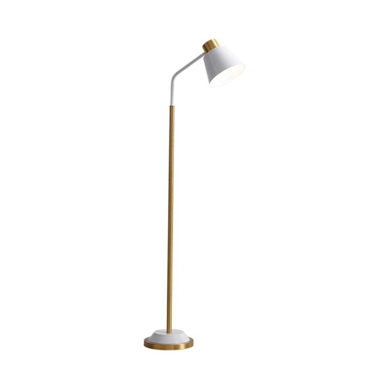 Lámpara De Pie Blanca/Dorada 45x26x150 cm - Be-eme Tienda Online