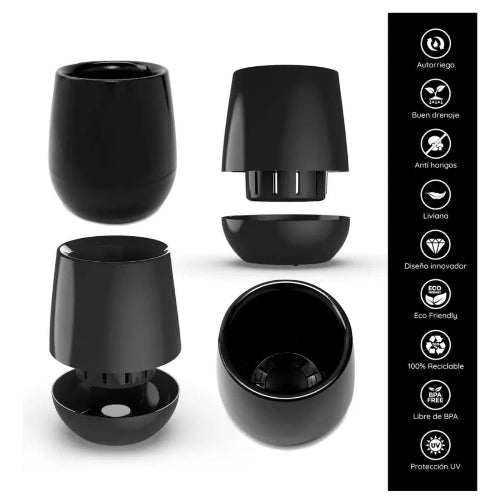 Maceta Individual Uovo Autorriego Grande - Be-eme Tienda Online