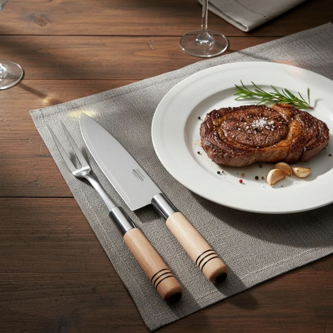 Set Tenedor y cuchillo Parrilla - Be-eme Tienda Online