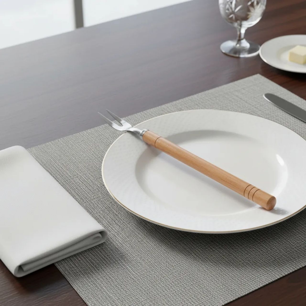 Tenedor Mango Madera para Asado - Be-eme Tienda Online