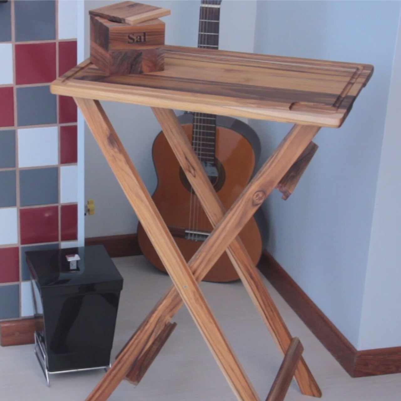 Mesa Multiuso de Madera Teca Desmontable Stolf - Be-eme Tienda Online