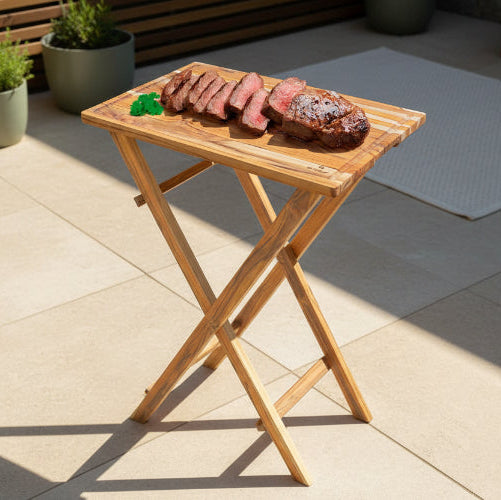 Mesa Multiuso de Madera Teca Desmontable Stolf - Be-eme Tienda Online