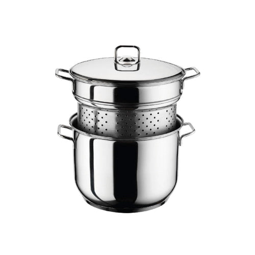 Olla Pastera Acero Inoxidable Doble Fondo 8 L - Be-eme Tienda Online