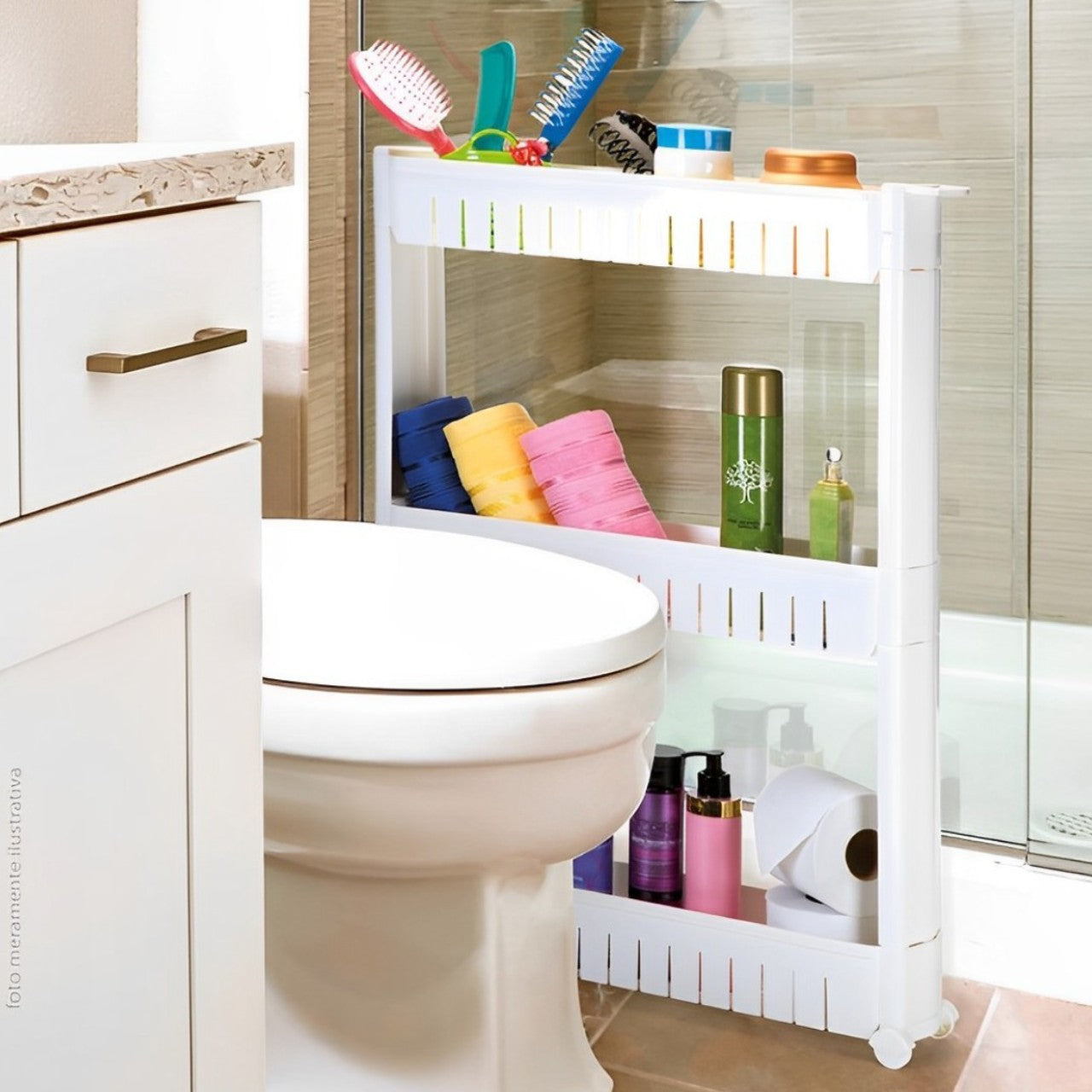Organizador Multiuso Con Ruedas 54,5x12,5x77,5 cm - Be-eme Tienda Online