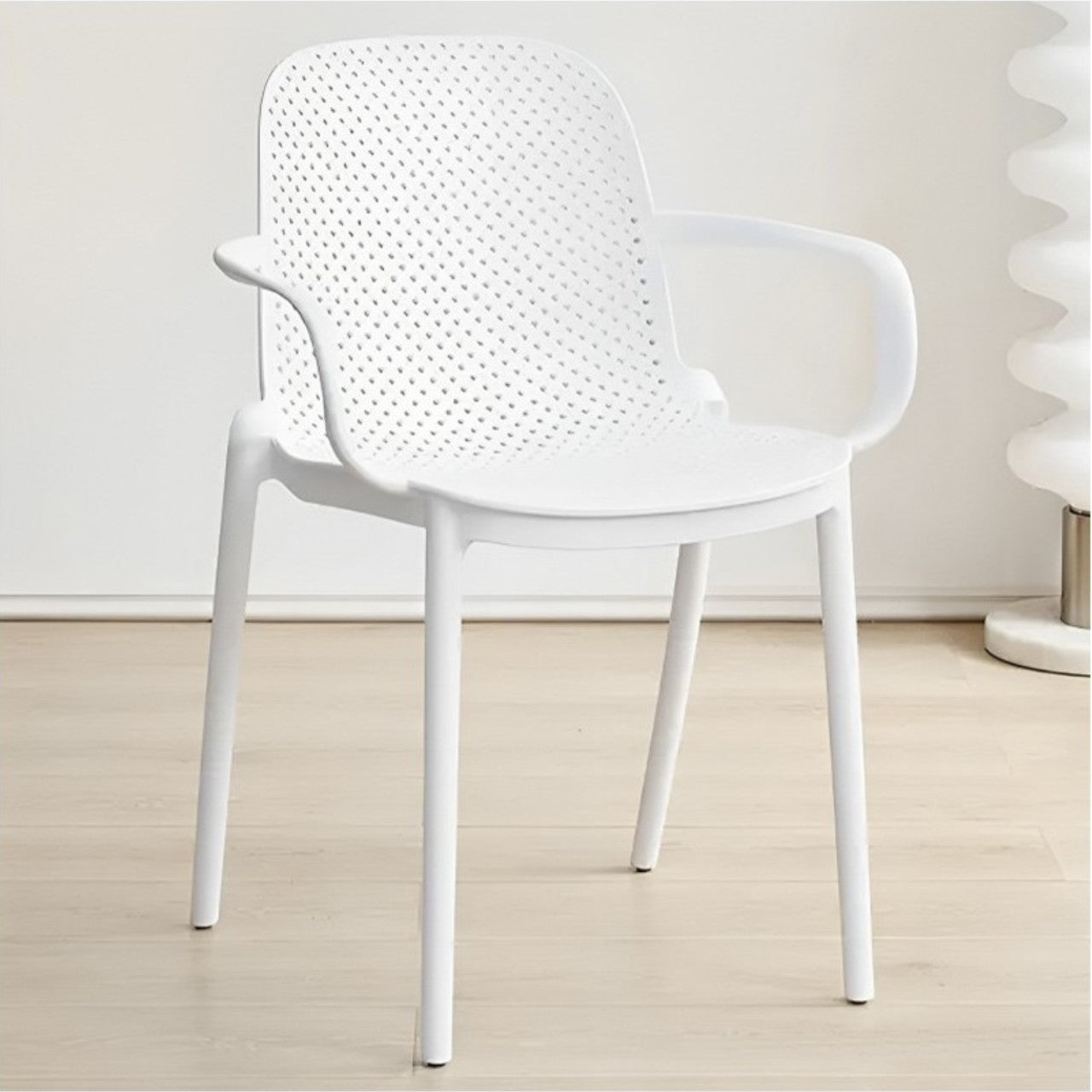 Silla Berlin C/Posabrazos Blanco 40x57x81 cm - Be-eme Tienda Online