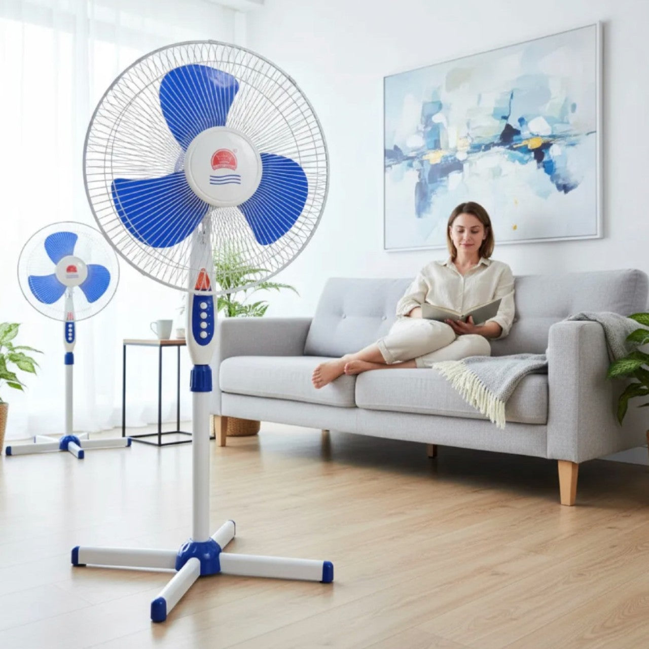 Ventilador De Pie 3 Aspas 3 Velocidades - Be-eme Tienda Online