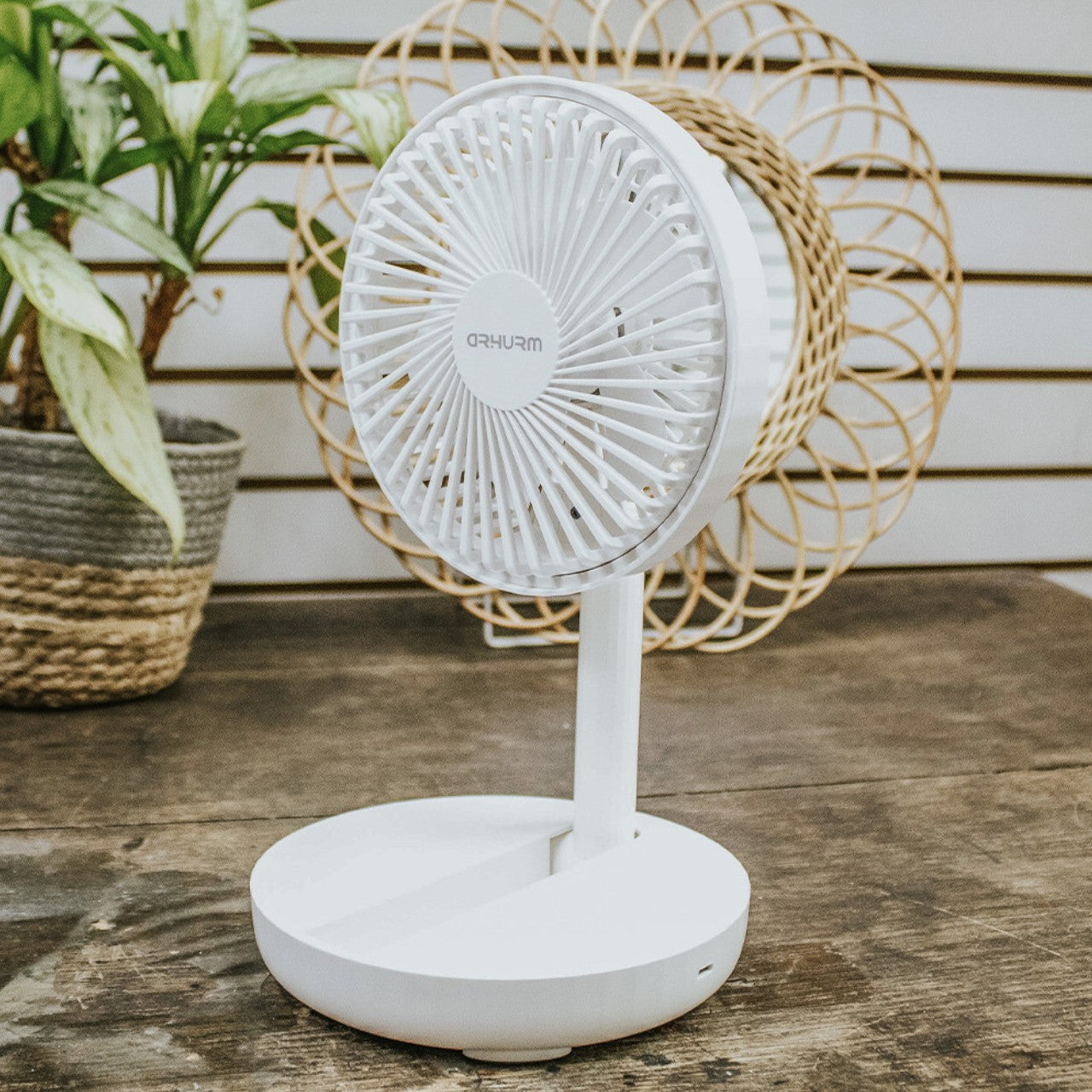 Ventilador Plegable USB Blanco 4W 16x30 cm - Be-eme Tienda Online