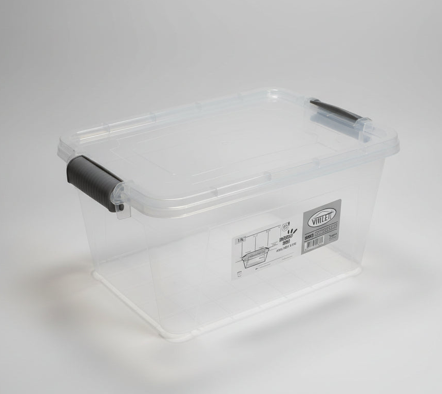 Caja de guardado transparente 5L Con cierres Herméticos - Be-eme Tienda Online